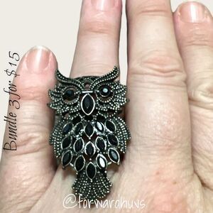 Bundle 3 for $15 Owl Stretch Ring Size 6 - 10 READ